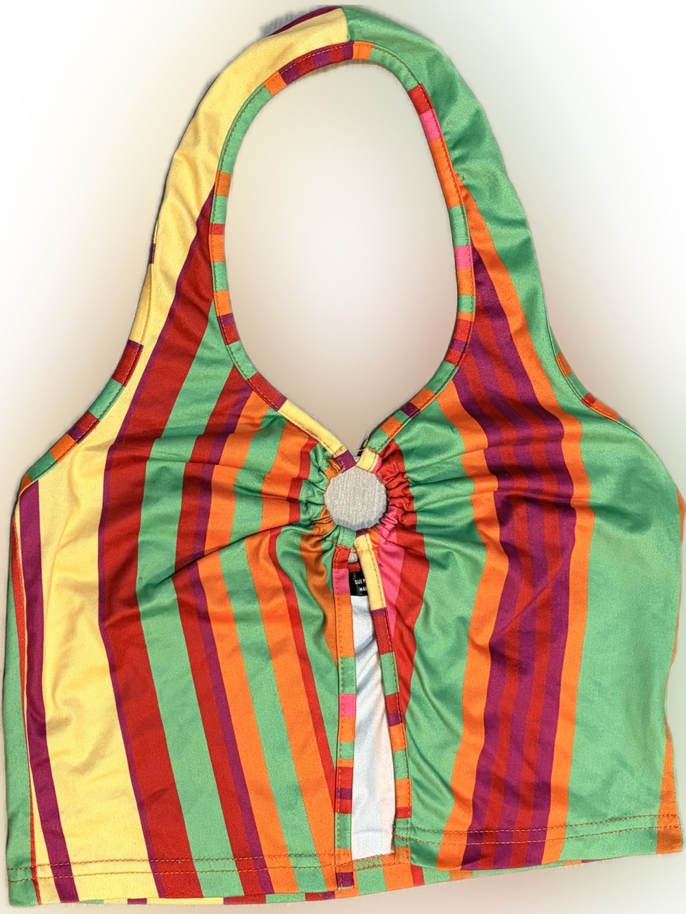 💚✨ Women’s Multi-Color Stripe Halter Top ✨💚